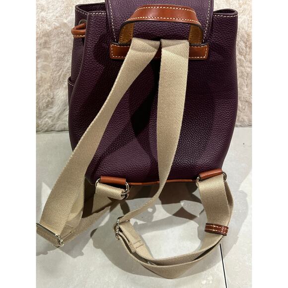 Dooney & Bourke Murphy Small Pebble Leather Backpack Burgundy Tassel EUC Bag main image 6